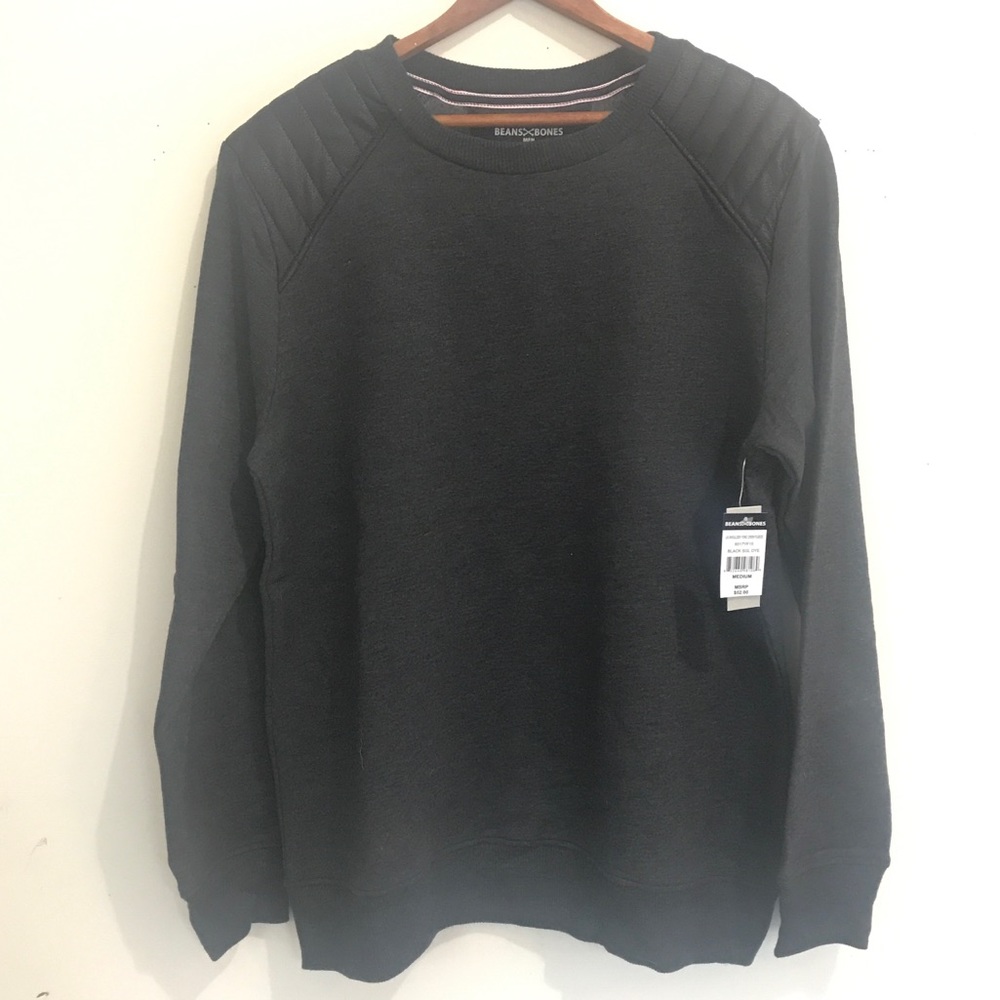 Crewneck Sweatshirt Long Sleeves w/ Shoulder Yoke